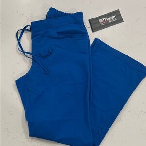 Grey's Anatomy Royal Blue scrub pants sz M
